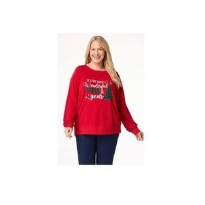 CATO THE MOST WONDERFUL TIME OF THE YEAR CHRISTMAS SWEATER - /